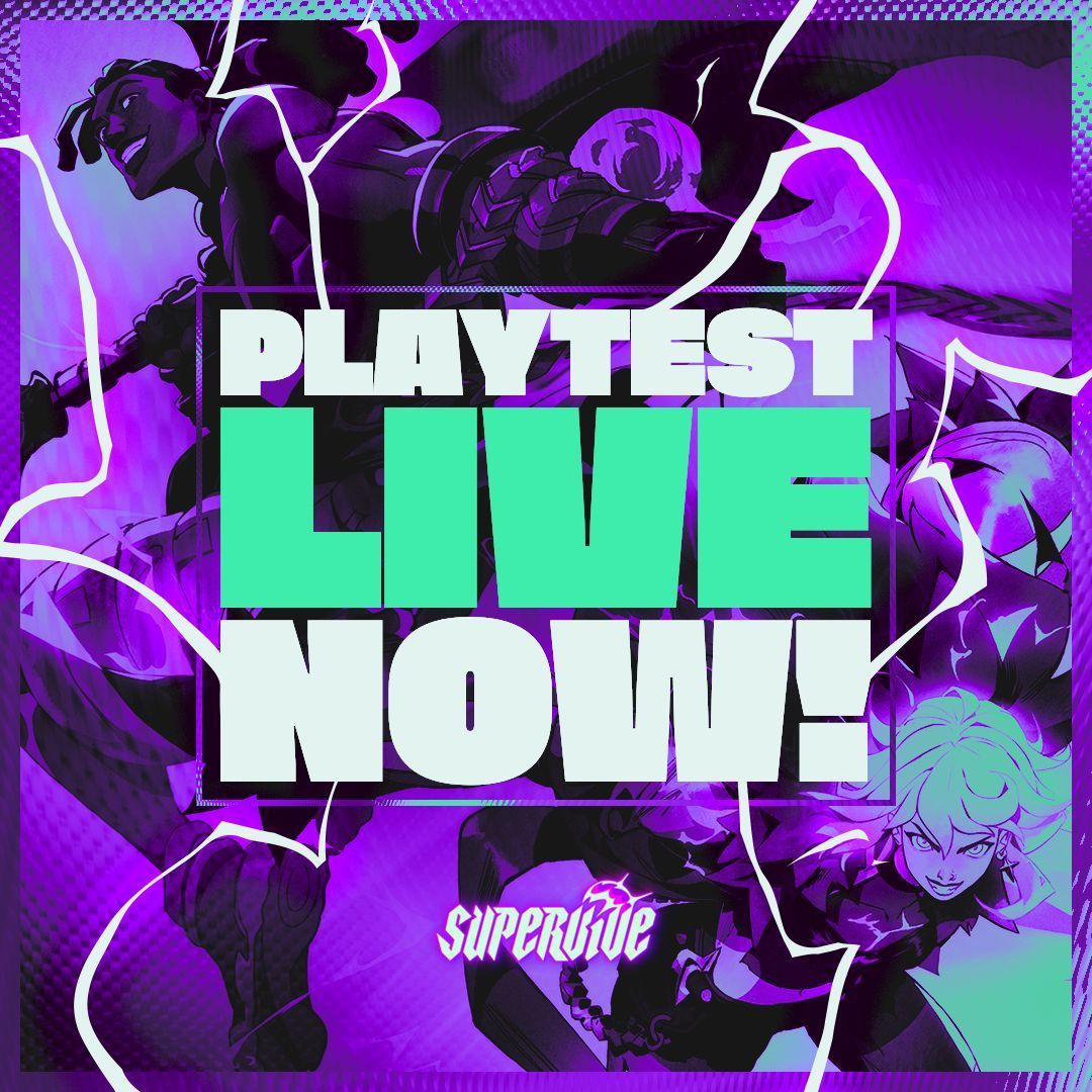 this is prolly gonna get ZERO LIKES because everyone is too busy playing!!

the SUPERVIVE 8-day playtest starts NOW
