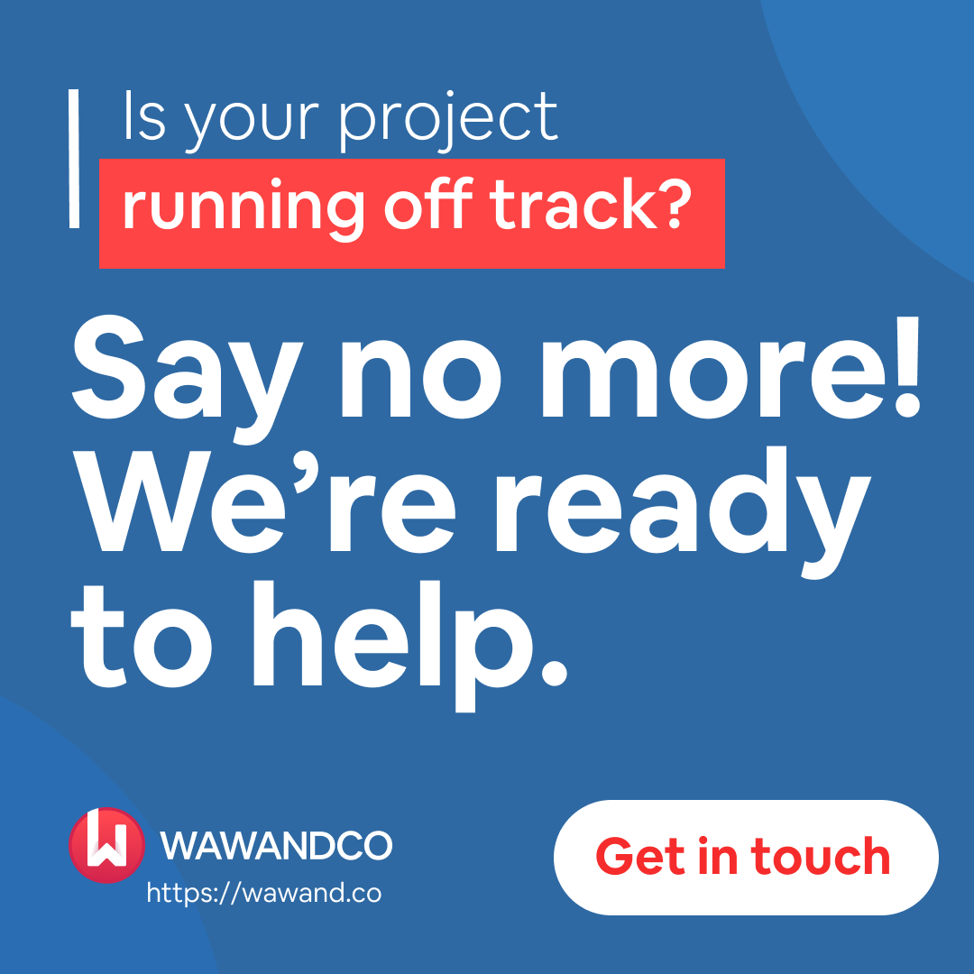 wawandco's tweet photo. Is your project running off track? Don't worry! We're here and ready to help you get back on course. ππͺ
Contact us now: https://t.co/MkcsRU5hK3
#WawandcoHelpsYou #ProjectManagement #Support #GetBackOnTrack https://t.co/7oEeqLjqWy
