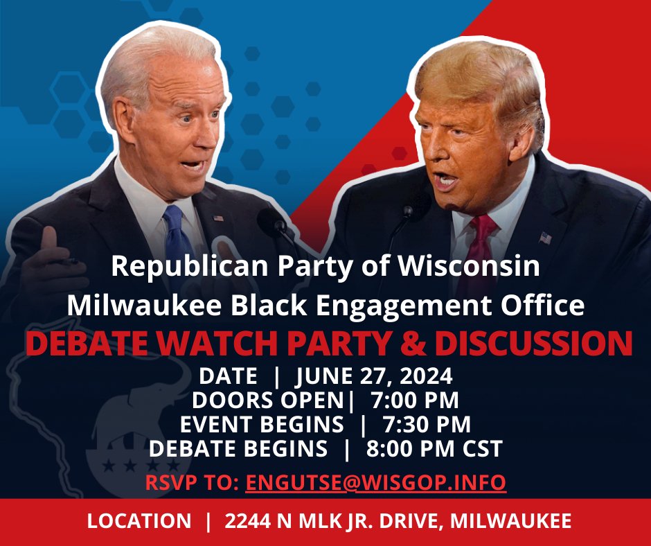 HAPPENING TONIGHT! 🇺🇸 PLEASE NOTE: address correction. Snacks and drinks, first come first served. See you there!