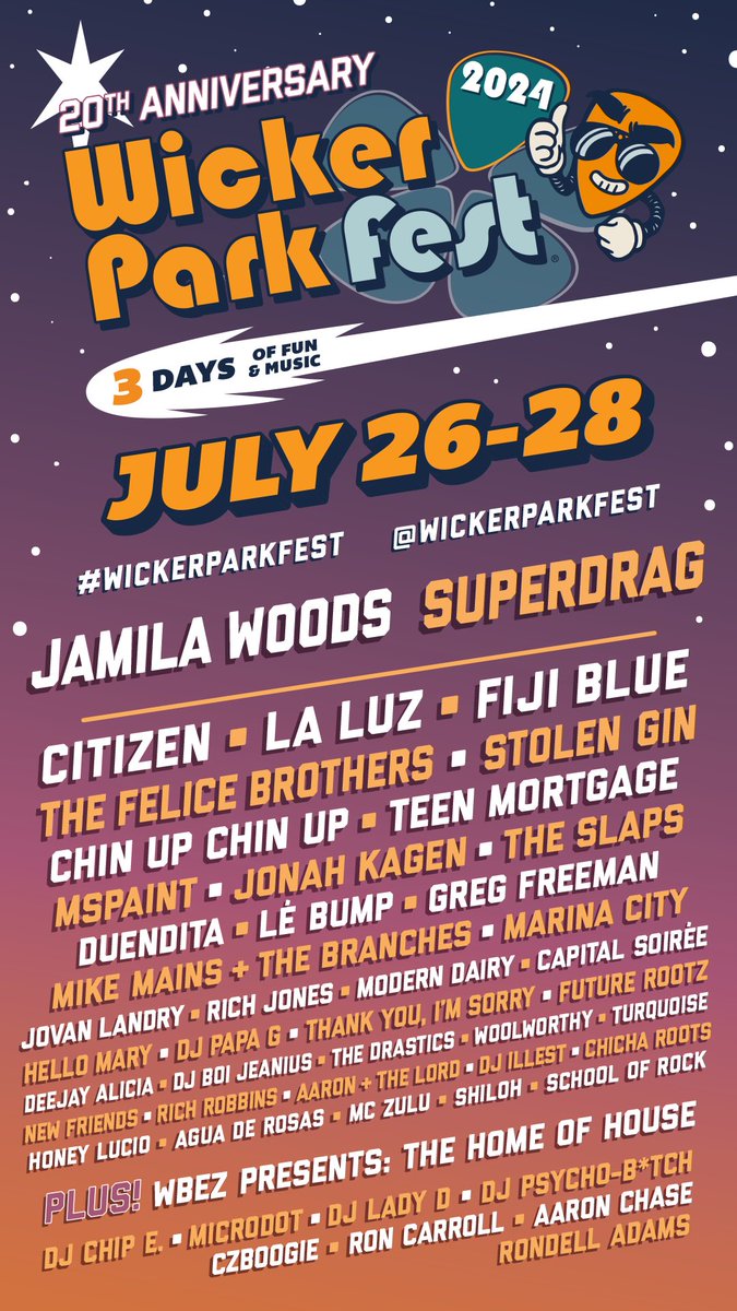CapitalSoiree's tweet photo. Unbelievably geeked to announce we are playing @wickerparkfest on July 27th! See you there kid https://t.co/K61IGGuOYA