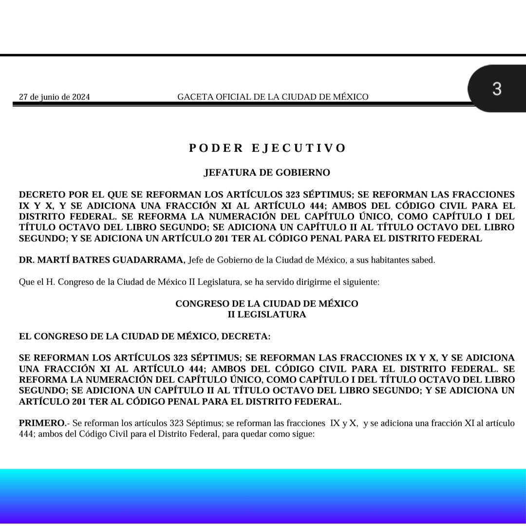 VASTA_MX's tweet photo. Hoy se publicaron en la Gaceta Oficial de la CDMX  las reformas en materia de #ViolenciaVicaria en Códigos Civil y Penal.
De 2 a 6 años de cárcel a los agresores.
Pérdida de la Patria Potestad y derechos sobre las infancias y adolescentes.

#ViolenciaVicaria #VASTA https://t.co/V8k5Yhq2v5