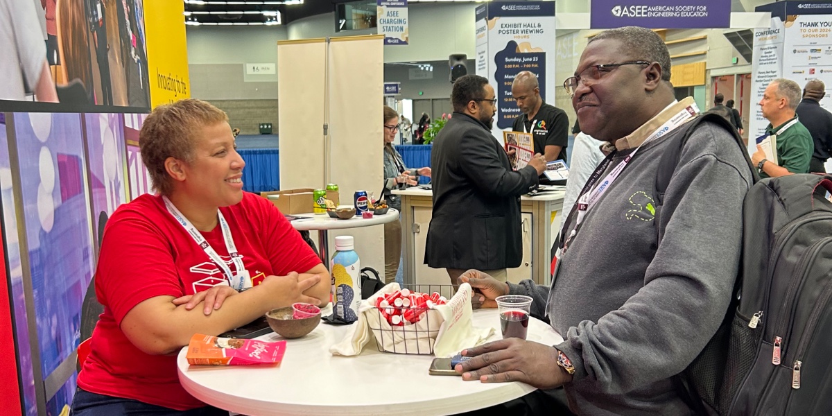 ClarkSchool's tweet photo. We had a great time sharing some of our latest innovations in engineering education at the @ASEE_DC 2024 Annual Conference! 🎉 Thank you to everyone who stopped by our booth and attended our tech sessions. We would love to see your favorite moments from #ASEEAnnual! #ASEE2024 https://t.co/LgytCXILhE