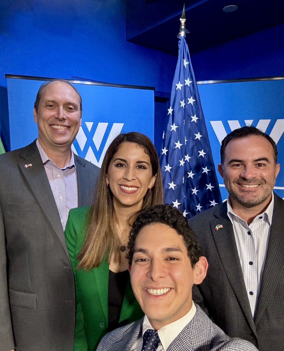 KeniaZamarripaV's tweet photo. Always an honor to participate in the @TheWilsonCenter @MexicoInstitute @borderalliance Annual Building a Competitive US/MX Border Conference. Insightful discussions on USMCA, China, Cybersecurity and MX’s presidential elections. https://t.co/ow3MC7FByQ