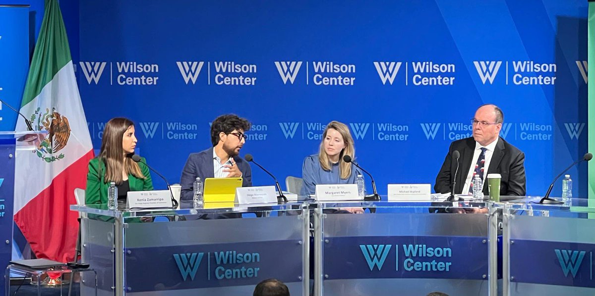 KeniaZamarripaV's tweet photo. Always an honor to participate in the @TheWilsonCenter @MexicoInstitute @borderalliance Annual Building a Competitive US/MX Border Conference. Insightful discussions on USMCA, China, Cybersecurity and MX’s presidential elections. https://t.co/ow3MC7FByQ