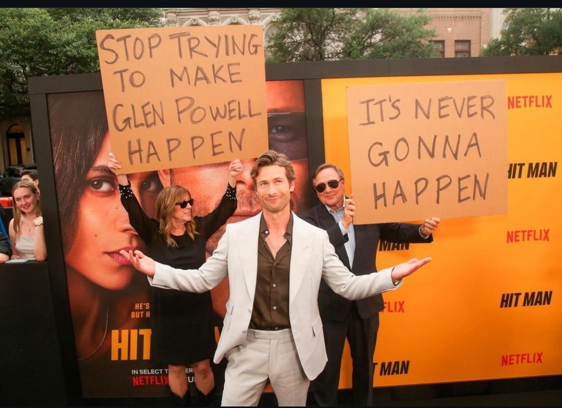 Is Glenn Powell a movie star or just a dude y’all are trying to make happen? <a href="/bkrewind/">bkr</a> &amp; I discuss on the podcast <a href="/IMPictureShow/">Izzy and Murtada</a> podcasts.apple.com/us/podcast/the…