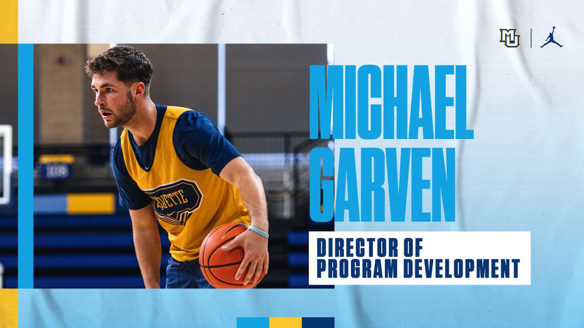 MarquetteWBB's tweet photo. Staying in the 4⃣1⃣4⃣ 🏡

@cconsuegra has tabbed @mikey12garven as Director of Program Development.

#WeAreMarquette | #playwithHEART https://t.co/vQiyYWjauK