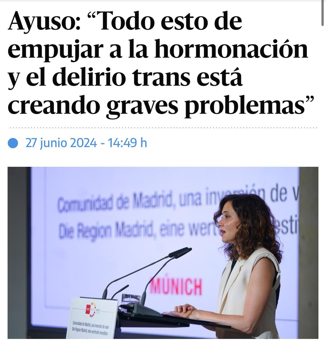 Irene Montero tweet media