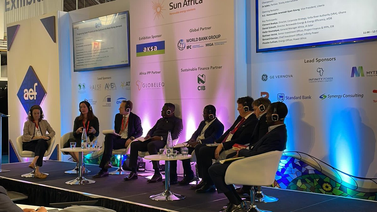 PowerAfricaUS's tweet photo. “We take a holistic approach to energy sector dev drawing on our interagency toolbox; whilst focus on individual solar project development is important, we also build utilities’ capacity to absorb increasing amounts of variable renewable energy into grids," Phoebe Sullivan #aef24 https://t.co/PMhYrEzHgS