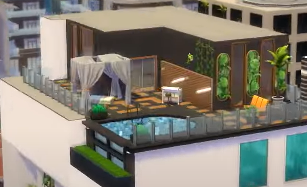 BenjiPlaysSims's tweet photo. Ok... but is that... a... curved pool? https://t.co/WYJgEcNLhy