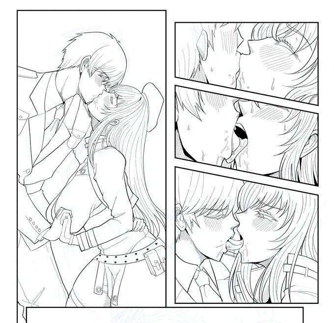 接吻シーンを描いてる
今のところええ感じ描けてると思ふ 