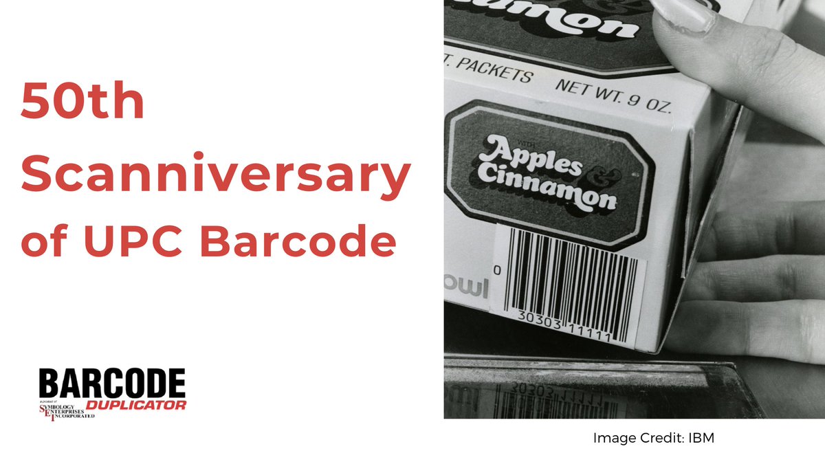 Happy 50th anniversary to the UPC barcode! We’ve created technology for customers using barcode scanning since 1991. We’ll continue to build the next generation of innovative solutions with our amazing customers and partners Ascent Solutions, Zebra Tech, and Seagull Scientific.