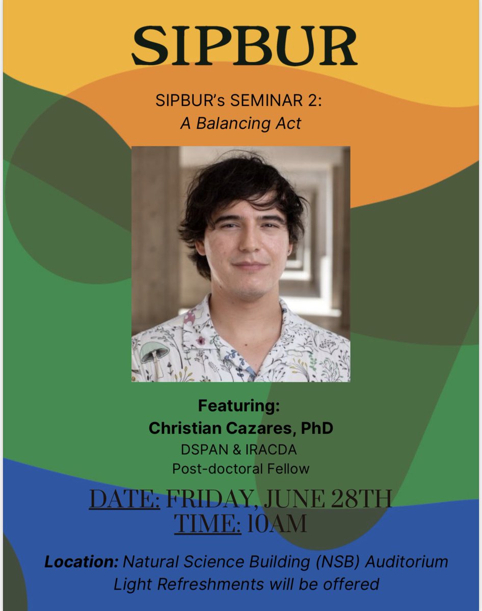 SIPBURUCSD's tweet image. Happening Tomorrow @ 10am!! @fleabrained will be presenting on Balancing responsibilities as a graduate student and now a Post-doctoral Fellow! Come learn of all the great tips and insight he has to share!! 🙌🏽
