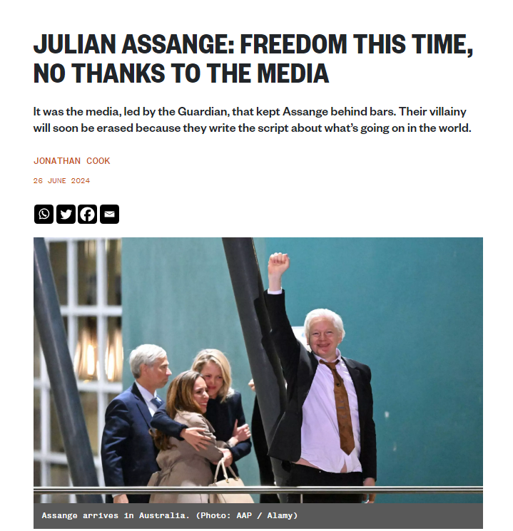 It is only right that we all take a moment to celebrate the victory of Julian Assange’s release from 14 years of detention, in varying forms, to be united, finally, with his wife and children – two boys who have been denied the chance to ever properly know their father.

His last