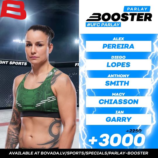 I've picked a @bovadaofficial boosted parlay for UFC 303 👀

You can find the parlay here - bit.ly/4boxXlF

@Karatehottiemma has also picked one too!

Whose parlay will win? #BovadaPartner