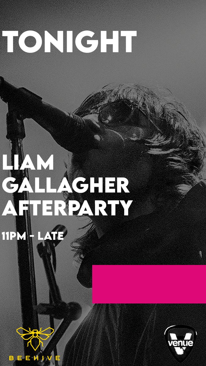 Tonight // Liam Gallagher Afterparty 

Head to ours after the gig at co-op 

thevenuenightclub.co.uk/tonight

Tickets online or pay on the door

#Venue #Indie #Nightclub #LiamGallagher #Afterparty #Tonight