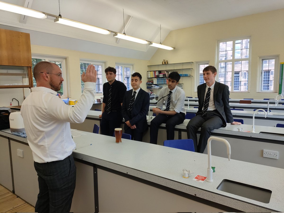 A lovely evening seeing this year's Melmoth 1803 chemistry prize awarded to the 4 founding members of Dr Turner's Advanced Chem Club Jamie, Khushal, Ramez and Jonny. Their curiosity has led us on a strong thread of investigative chemistry around brewing and analysis #boltonchem