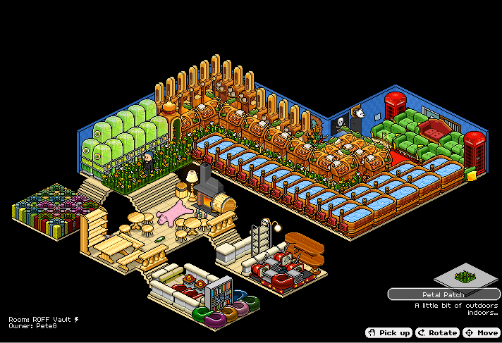 PeteGerrish's tweet photo. Falador Park in RuneScape taught me well. Taken the merching to #HabboHotelOrigins which is my newest nostalgia game @Habbo https://t.co/nik7AoC9GU