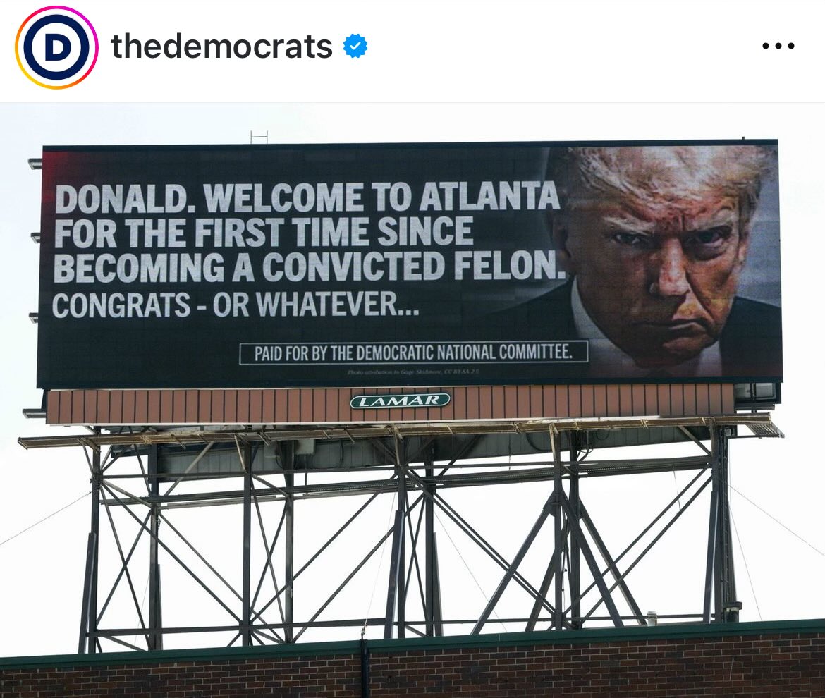 taradublinrocks's tweet photo. The Democrats did not come to play in Atlanta 🔥🔥🔥

#TrumpIsAConvictedFelon #Biden2024 https://t.co/86ShgRQQd8