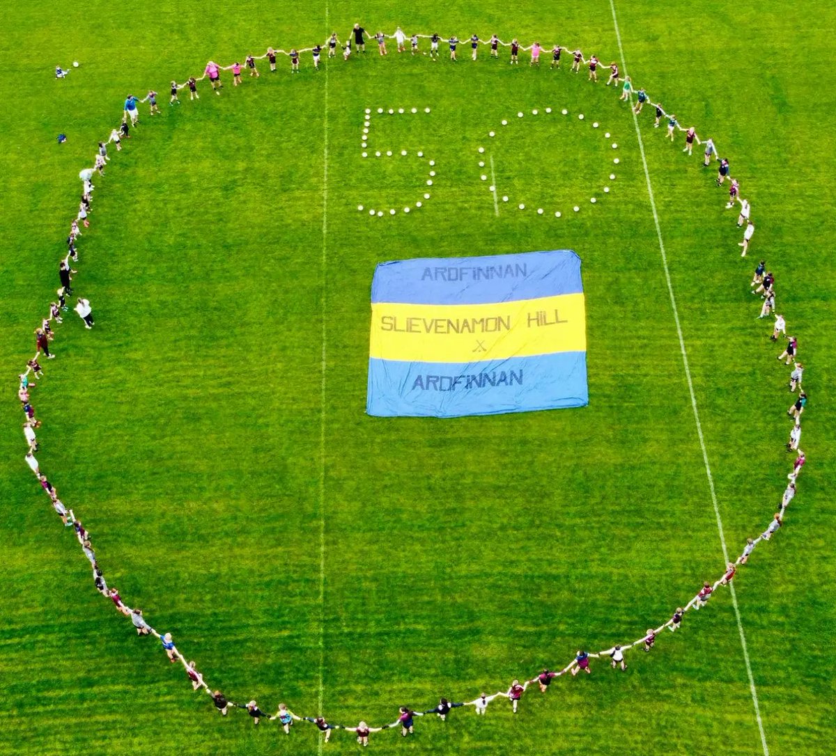 ArdfinnanLGFA's tweet photo. Celebrating @LadiesFootball 50th anniversary with our under 6s, 8s, 10s, 12s and 14s! 

@GlenveaghHomes #G4GTeam 👏🏻👏🏻🇱🇻🏐 https://t.co/KY7l2QHCnx
