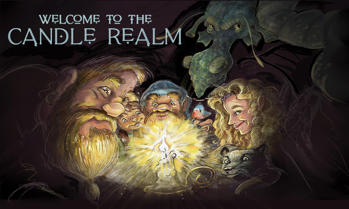 KimSponaugle's tweet photo. The Candle Realm horde...#fantasyillustration, #Fantasy #Dragons #fairies #Dwarf  #gnome #fantasyart #picturebookart #childrensbookart https://t.co/aZvOr7B5xn