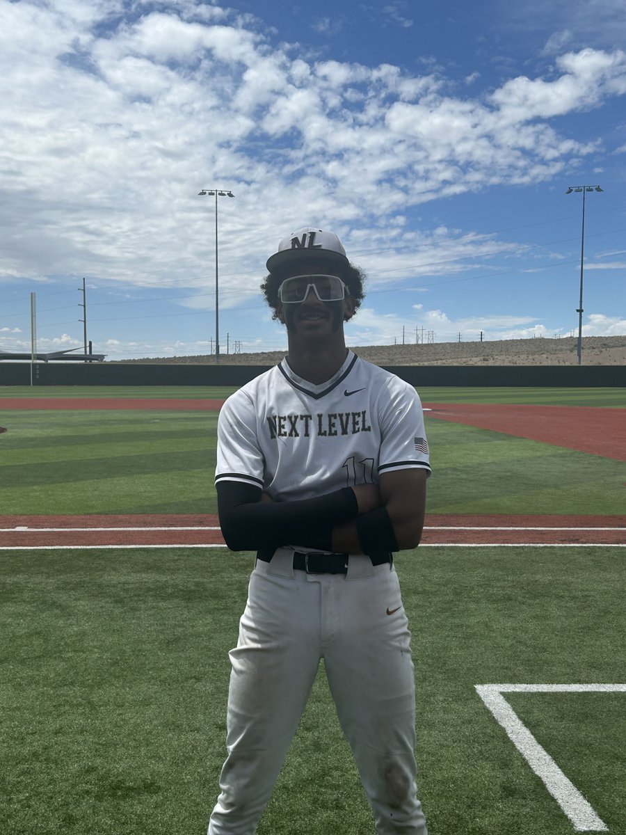 FiveToolNM's tweet photo. F: @nmnextlevel 16U 11, Desert Sox 0
PoG: Timothy Kamphuis 2-3, 3B, HR, RBI, 2R, BB
Pitcher: Lyron Paul 3 IP, 5K, 0H, 0R, 0 BB https://t.co/ERJBe8zsnS