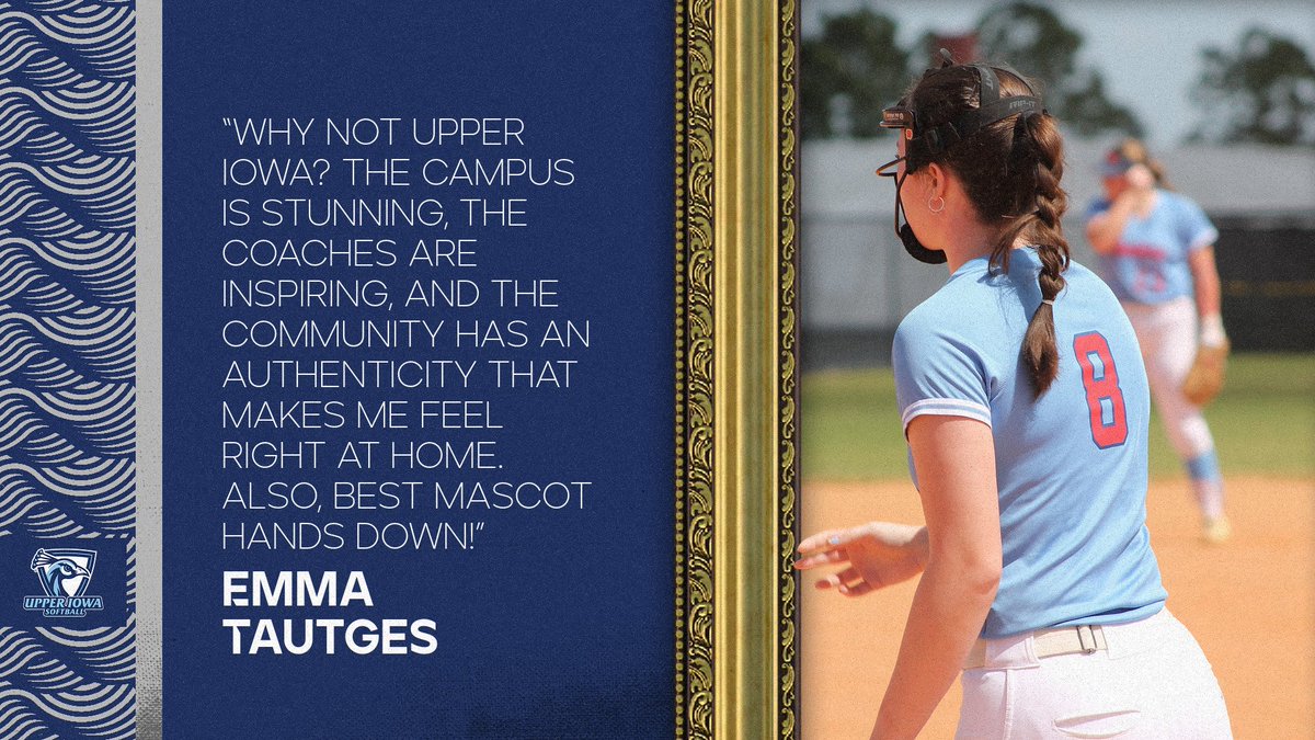 We asked incoming transfer Emma Tautges...     

𝐖𝐡𝐲 𝐔𝐩𝐩𝐞𝐫 𝐈𝐨𝐰𝐚 𝐔𝐧𝐢𝐯𝐞𝐫𝐬𝐢𝐭𝐲?       

#FeathersUp🦚 |  #ThursdayThoughts