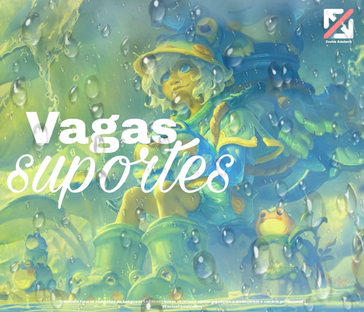 Guys, como estão?

🐸Papo sério, estamos precisando de um suporte para fazer parte de nossas lineups! Caso conheçam algum suporte, marquem ele aqui. 

Nossa DM está aberta para contatos e acessem nosso formulário forms.gle/oHWqcCrKQqzodb…! 

<a href="/vagas_esports/">Vagas Esports</a> <a href="/FAgencyTracker/">Free Agency Tracker</a> 🌧