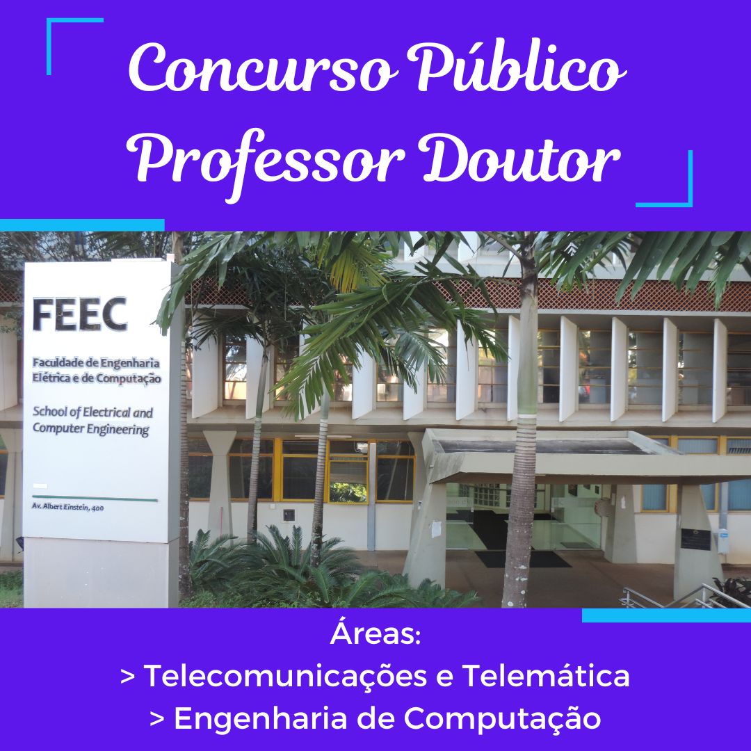 FEECUnicamp's tweet photo. Estão abertas as inscrições para dois concursos para o cargo de Professor Doutor na FEEC/Unicamp:
Inscrições: 12/06/2024 a 11/07/2024
https://t.co/ndyg2kw7ox

#engenharia #universidade #scientist #electricalengineering #computerengineering #Docencia #concurso #concursos https://t.co/m1MUzTySeC