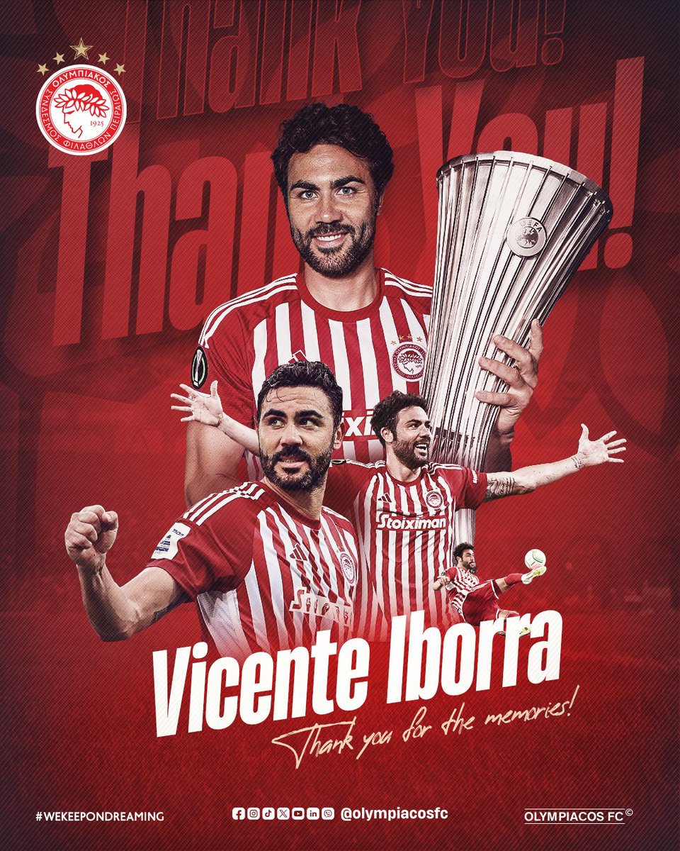 Βιθέντε σε ευχαριστούμε για όλα! / Vicente thank you for everything! / Vicente gracias por todo 🔴⚪️🦁