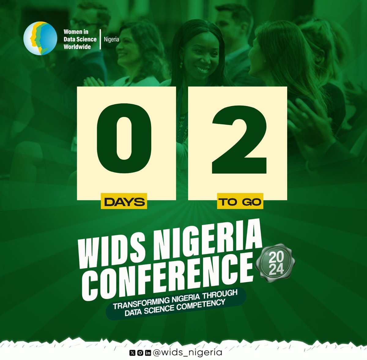 Wids_Nigeria's tweet image. ⏳ Only 2 days to go! ⏳ Get ready for the WiDS Nigeria Conference 2024! Join us for insightful discussions and networking opportunities. Have you registered yet?

🔗widsnigeria.org/conference2024/

#widsng #widsngconference #widsconference #wids2024 #widsng2024