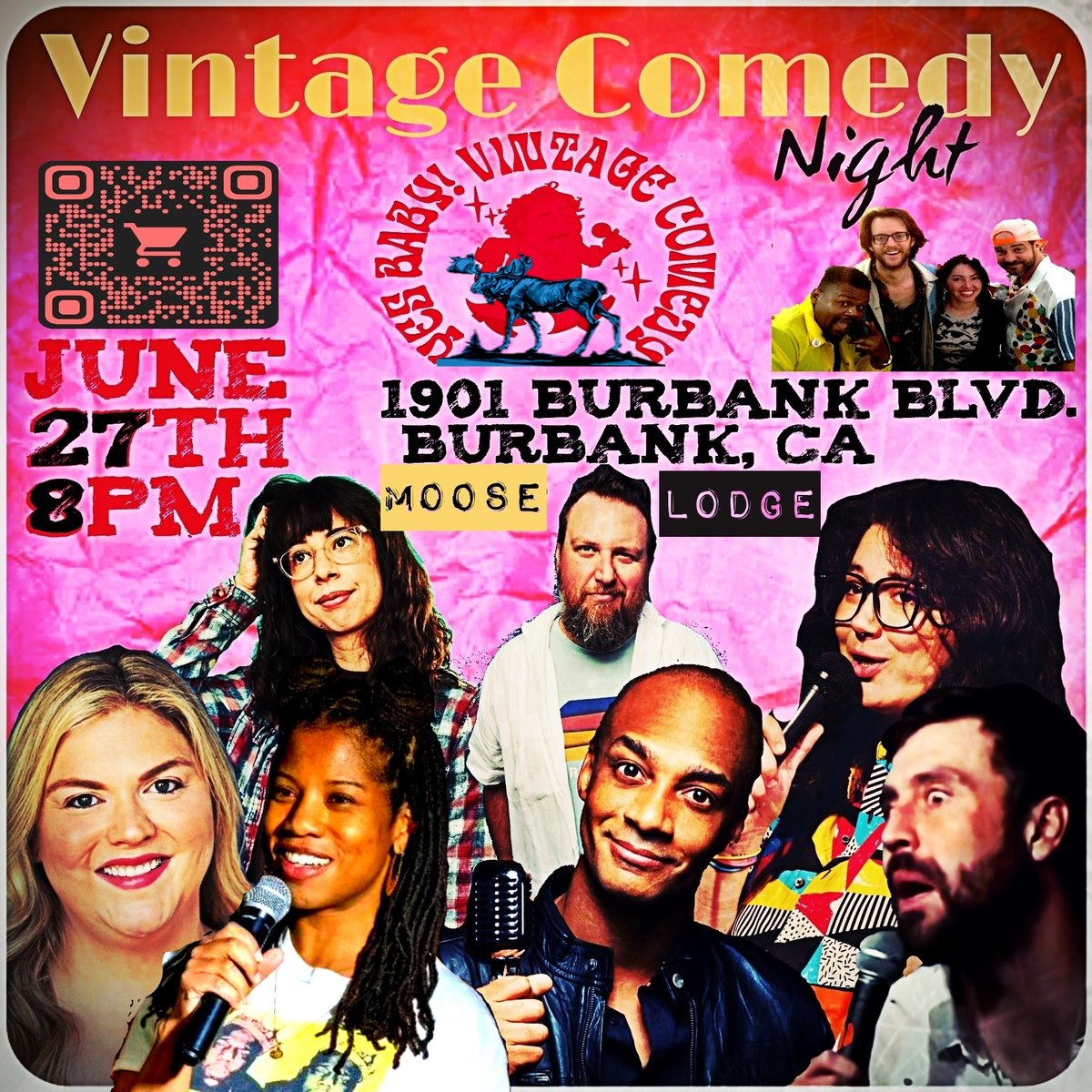 coryjacob's tweet photo. Tonight Thursday June 27 
Burbank Moose Lodge 8pm show
7pm Burnt To A Crisp Food Truck 
Comics from- Kimmel, Late Show, Comedy Central, Netflix! 
Use code "reddit" for Free tickets! 
https://t.co/EaBRA318yI

@myBurbankNEWS #burbank #losangeles #standupcomedy https://t.co/Cj4XWmYQth