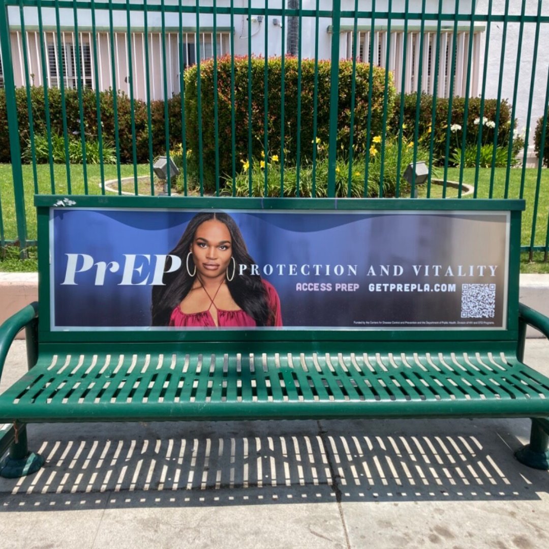 busbenchads's tweet photo. Protect yourself and your loved ones. Learn about PrEP and how it can help prevent HIV.

#GetPrEPLA #LAHealth #StayProtected 💪❤️ https://t.co/pwYTwNIc3H