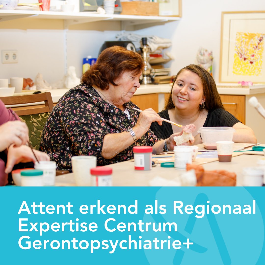 Attent is een Regionaal Expertise Centrum Gerontopsychiatrie Plus geworden en daarmee een vraagbaak voor de regio. Verwijzers en andere organisaties kunnen bij ons terecht met vragen en voor advies. 
Lees meer en bekijk de video met onze dagactiviteiten ➡️ buff.ly/45FzP8l