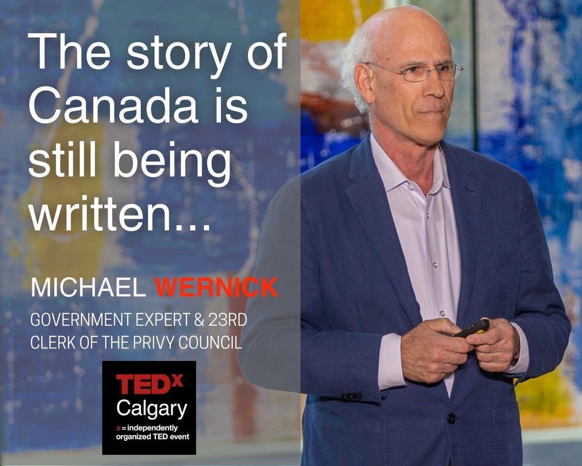 In advance of Canada Day, we are pleased to release our next talk from FLOW: Connecting the Dots... the thoughtful talk by Michael Wernick, government expert and the 23rd Clerk of the Privy Council of Canada. 💡

bit.ly/michaelwernick

#TEDx #TEDxCalgary #canpoli #canadaday