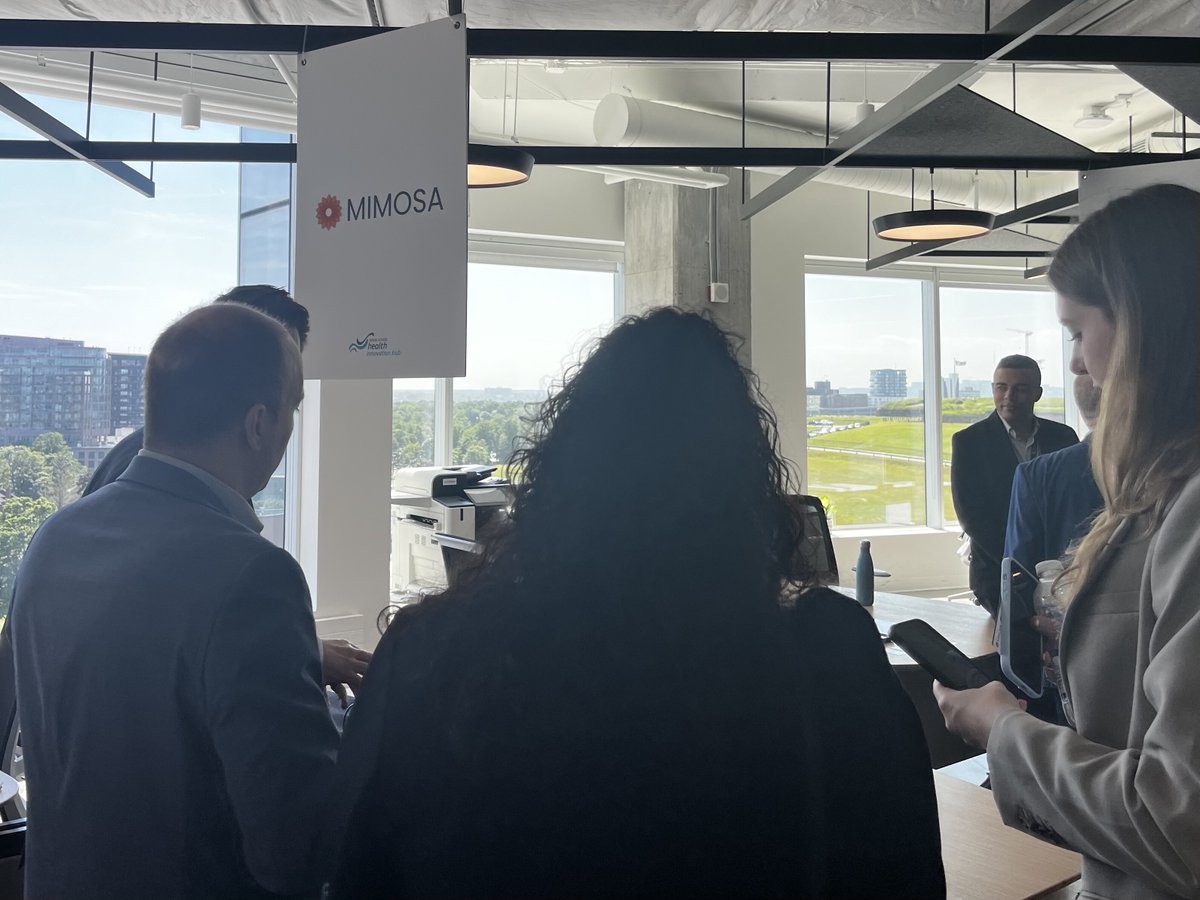 MIMOSA had the honour of giving demos to some provincial government officials yesterday at the Nova Scotia Health Innovation Hub! Great conversations were had about the life-saving potential of the MIMOSA Pro.

See for the MIMOSA Pro yourself! Book a demo: hubs.ly/Q02DCw380