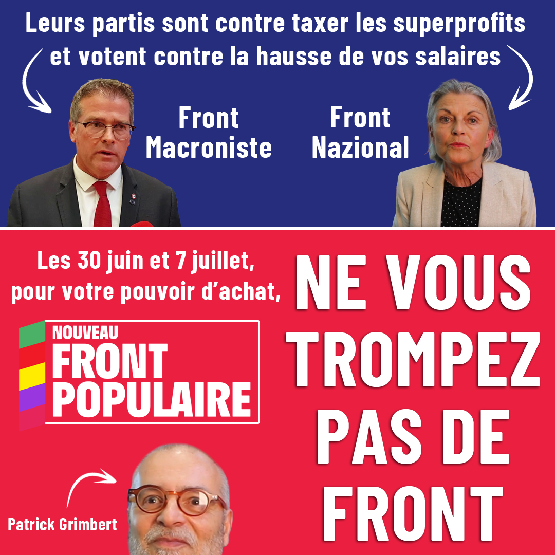 FrontPop5002's tweet image. Pour un meilleur pouvoir d'achat dans la #Manche, #VotezNFP.
On est la seule alternative à Sorre et Kurdziel. #Avranches #Granville #Donville #Mortain #Pontorson #Brécey