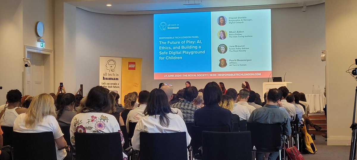Elena Sinel FRSA (@elena_sinel) on Twitter photo Full house today at <a href="/AllTechIsHuman/">All Tech Is Human</a> Responsible Tech London event <a href="/royalsociety/">The Royal Society</a> w/ <a href="/joannashields/">Joanna Shields</a> @raffers <a href="/AreeqChowdhury/">Areeq Chowdhury</a> <a href="/TechEthicist/">David Ryan Polgar</a>
#ResponsibleTech #AIforchildren #ResponsibleAI <a href="/TeensInAI/">teensinai</a> Full house today at <a href="/AllTechIsHuman/">All Tech Is Human</a> Responsible Tech London event <a href="/royalsociety/">The Royal Society</a> w/ <a href="/joannashields/">Joanna Shields</a> @raffers <a href="/AreeqChowdhury/">Areeq Chowdhury</a> <a href="/TechEthicist/">David Ryan Polgar</a>
#ResponsibleTech #AIforchildren #ResponsibleAI <a href="/TeensInAI/">teensinai</a>