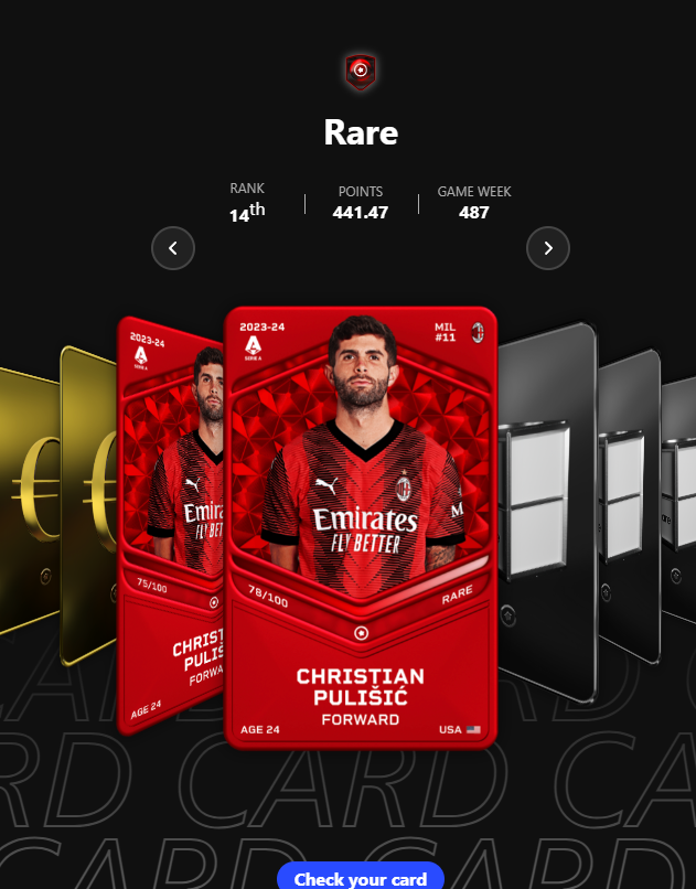 Yupikayey11711's tweet photo. Decent GW 2 x Pulisic and 100 essence pull :) like and retweet for Chakvetadze limited giveaway, tomorrow I will roll the winner #sorare #giveaway https://t.co/IAatHDmuN3