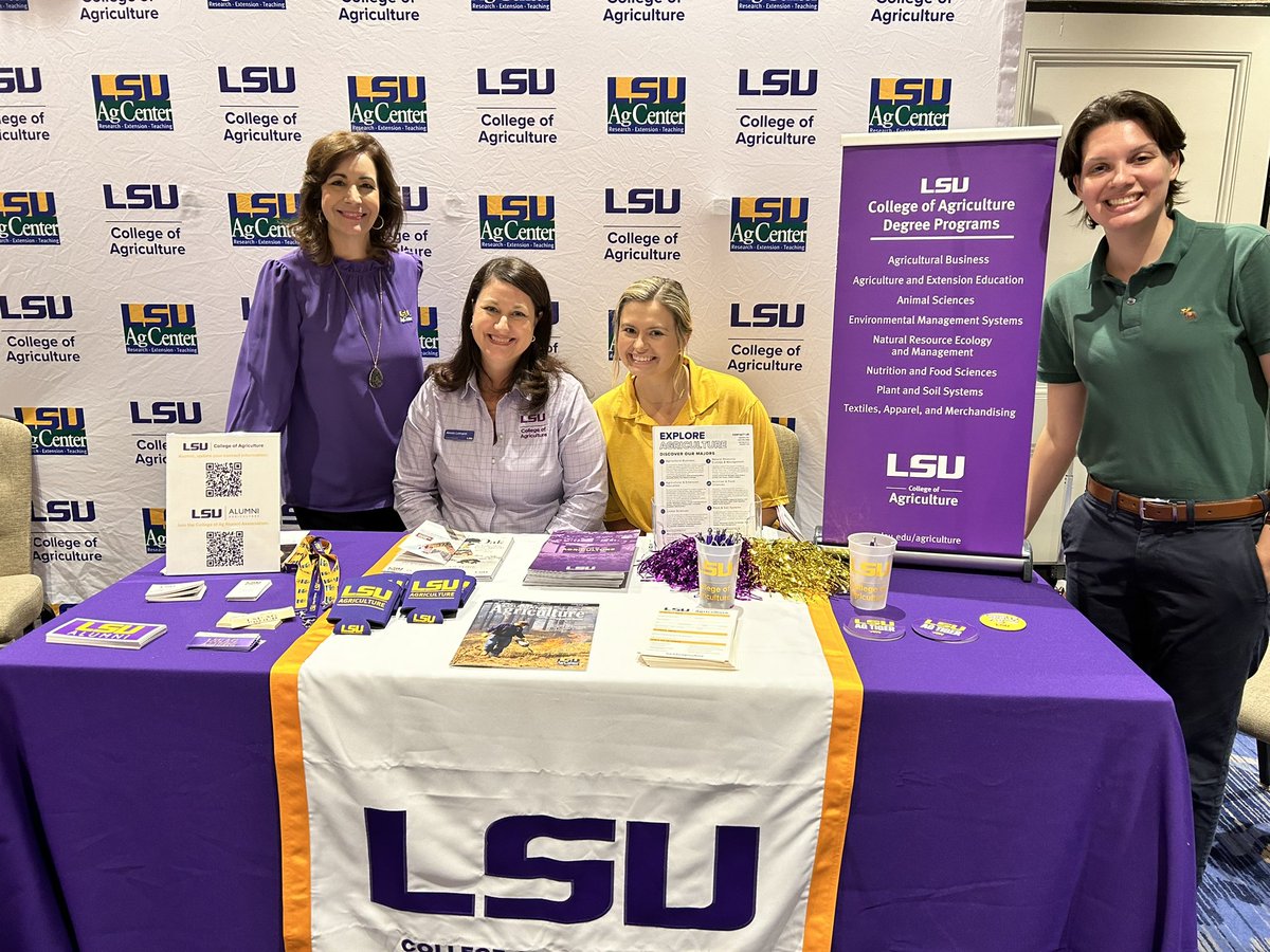 Excited to be at the Louisiana Farm Bureau Convention this week! Visit my team in the exhibit hall to learn more about the LSU AgCenter and College of Agriculture. #LFBF102