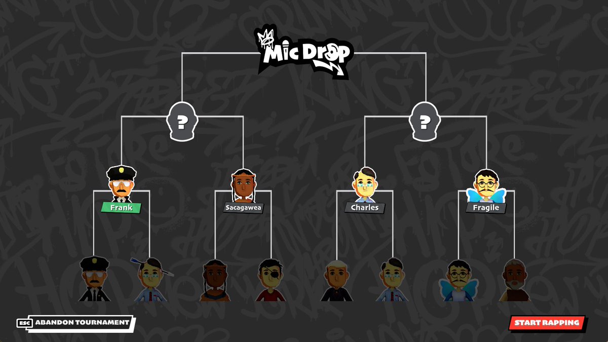 🏆 Mic Drop's new rap battle TOURNAMENT mode just... well, dropped! 🎤

The Tournament mode is now the default way to play Mic Drop. Update your game or purchase from our website to play today! playsuckup.com