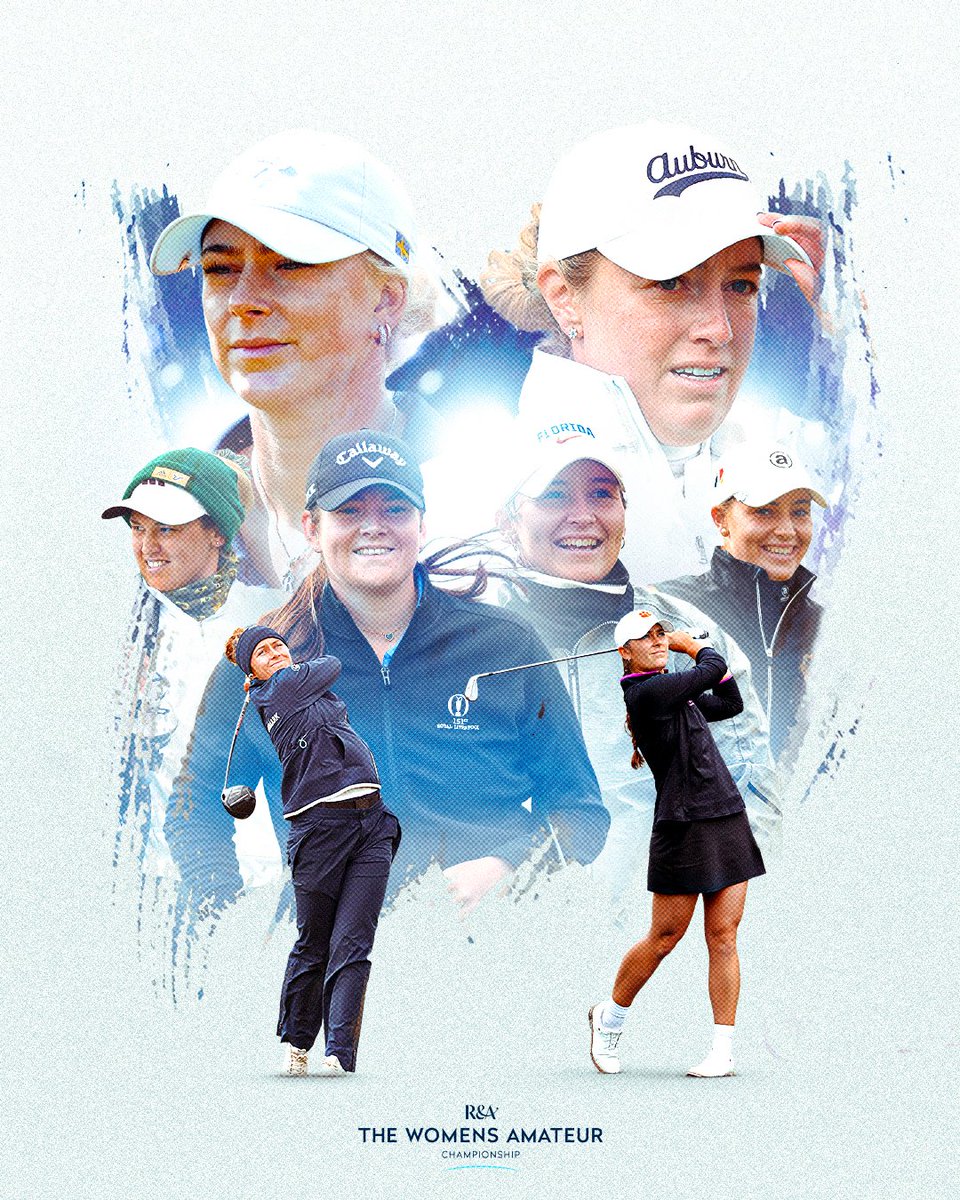 The quarter-finalists of The 121st Women’s Amateur Championship 💙

Watch them live tomorrow at 8:15 AM on R&amp;A TV 👉 go.randa.org/WomensAmLiveQF…