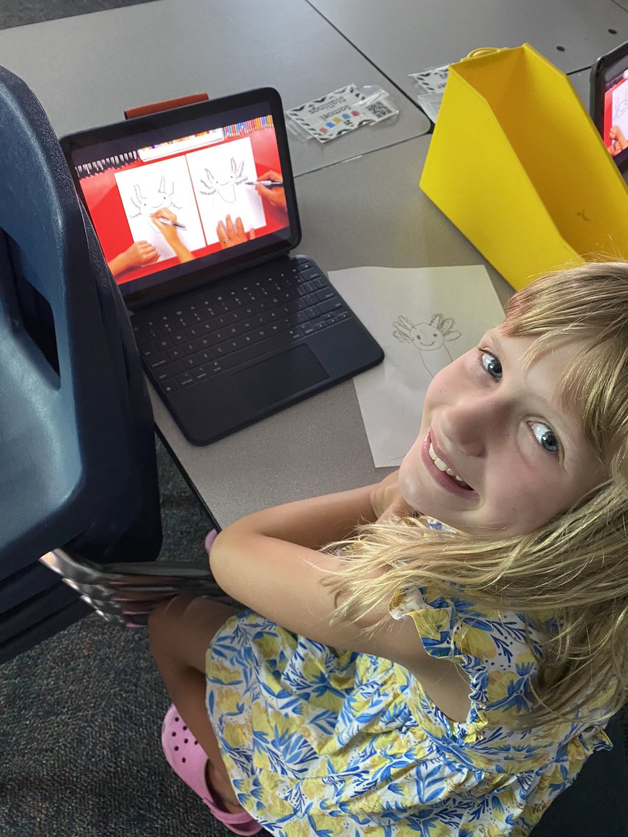 AFleckal's tweet image. We ended our Thursday by learning how to draw amphibians!  @ShoalCreekStars @LPSSummerAdv #LPSSummer2024 #scstars