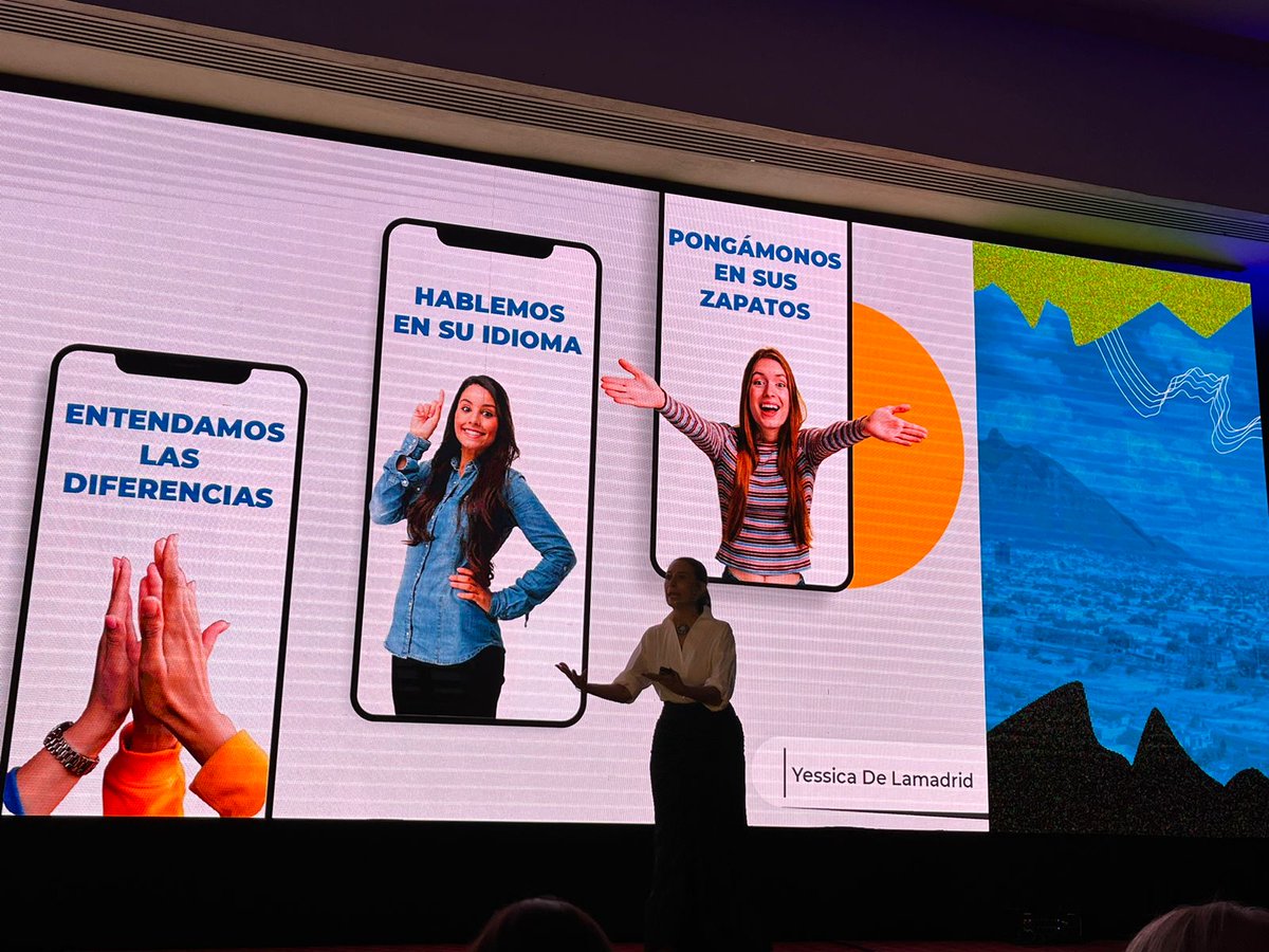 #CumbreMonterrey 🇲🇽 Yessica De Lamadrid-. <a href="/yess73/">Yessica De Lamadrid</a> Gobierno Bueno 

"Pretender qué ellos saben nuestro idioma, es demasiada arrogancia, vamos a ponernos en sus zapatos para lograr saber a quienes estamos gobernando y hay que 
geolocalizarlos, quienes son, qué necesitan"