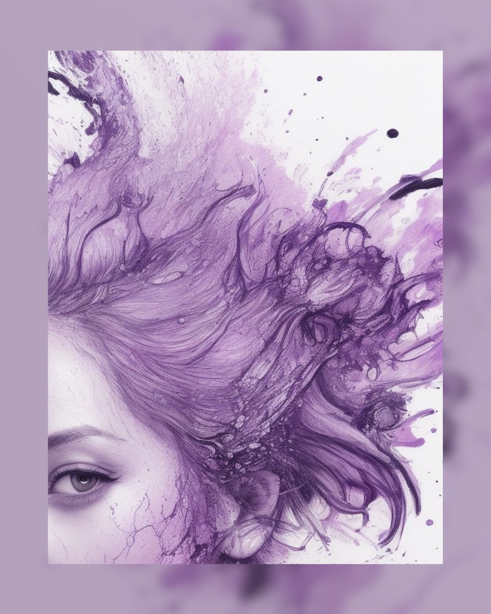 AntonPsak's tweet photo. The "Symphony of Chaos XVII" oil study captures the ethereal beauty of human emotions through a swirl of lavender and violet hues. This expressive portrait blends serenity and turmoil, reflecting the complexity of our inner worlds.

#SymphonyOfChaos #OilStudy #ExpressiveArt https://t.co/BcpssQ6tTf