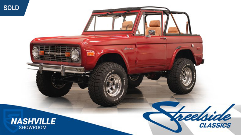 #SoldItWithStreetside! This 1975 #Ford #Bronco 4X4 #Restomod features a 302 #V8 paired with an automatic transmission. Cars are selling at Streetside! Have a vehicle for sale or know someone who does? Send us a message or contact us at streetsideclassics.com/sell-my-classi…