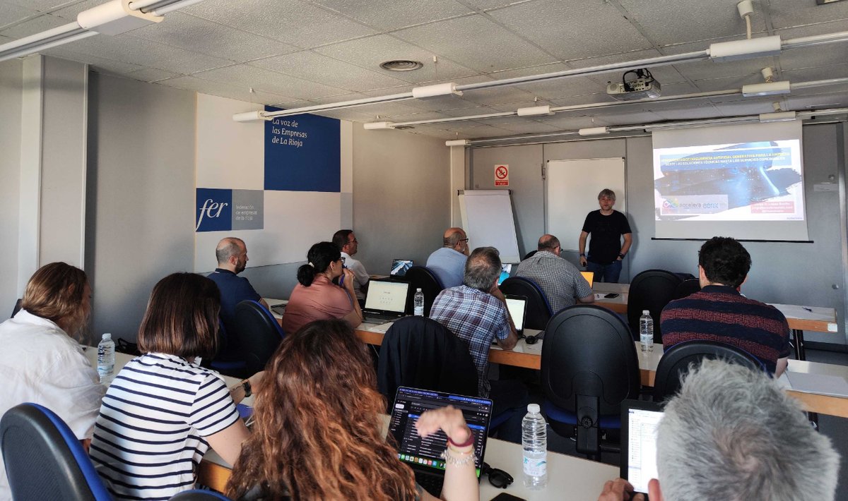 📣Buena acogida de la primera sesión de la Advanced Skills Academy 👏

Sobre IA Generativa, con <a href="/jrlopezbenito/">Jorge R. López Benito</a> de <a href="/CreativiTIC/">CreativiTIC Interactive</a> 
Aforo completo ✅

Continuaremos con más temas de interés. Estad atento/as 👀
aertic.es/talento/jornad… 

#IAGenerativa #IAEnCrecimiento #Capacitación