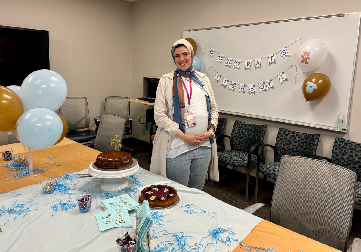 Excited to celebrate the upcoming birth of Nourhan's baby boy. Looking forward to welcoming another Young Lab future scientist!I 🧪🔬🐣