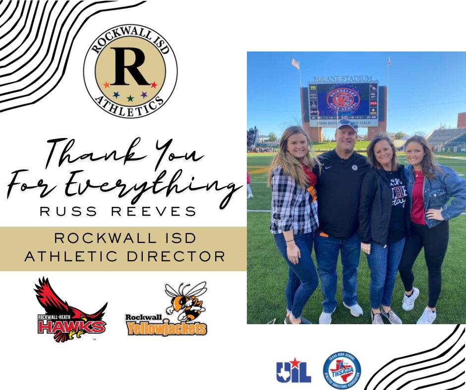 Thank You Coach Reeves for your service to not only our district, but your service during your entire career! We want to wish you the best on your retirement! We will miss you 🧡❤️
