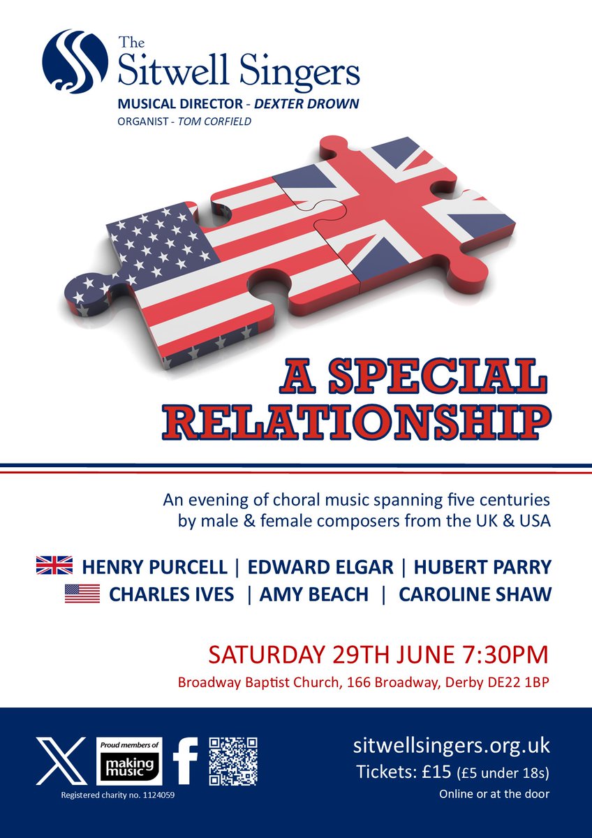 sitwellsingers's tweet photo. Just 2 DAYS until our concert! It will be a fab evening of live music by: #HenryPurcell, #JohnWilbye, #CarolineShaw, #HubertParry, #AmyBeach, #WilliamettaSpencer, @owainpark, #GeorgeDyson, #EdwardElgar &amp; #CharlesIves.
Tickets at https://t.co/3B9T4TCIPF or at the door (cash/card). https://t.co/VdtDQ8P2BM