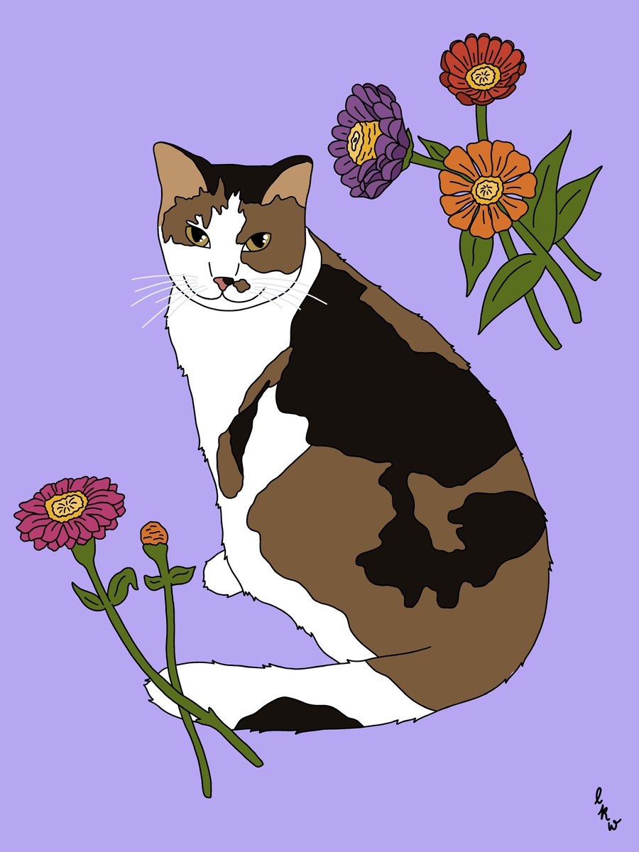 let me turn your pet into art! my digital pet portraits start at $40, just dm to purchase! 🌸